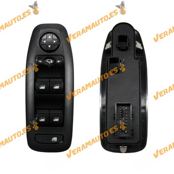 Interruptor  | Mando Elevalunas Peugeot 208 | Peugeot 2008 de 2013 a 2019 | Conector de de 20 Pines | OE 96749624ZD