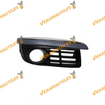 Volkswagen Golf V Variant Jetta Bumper Grille from 2003 to 2011 Right | Fog Hollow | Chrome Moulding | OEM 1K0853666E9B9