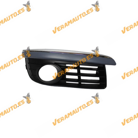 Rejilla Paragolpes Volkswagen Golf V Variant Jetta de 2003 a 2011 Derecha | Antiniebla | Moldura Cromada |  OEM 1K0853666E9B9