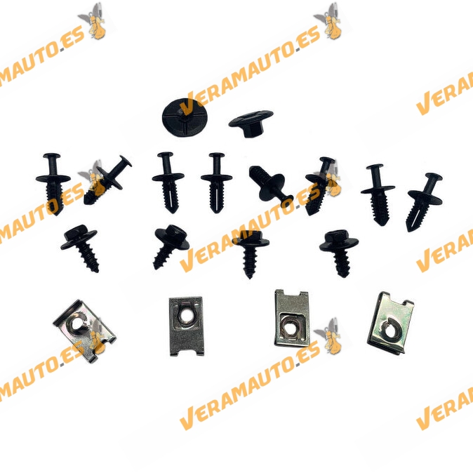 Kit de Tornilleria para Paso de Rueda | Mercedes W168 W245 W204 W212 ML Vito | 18 Piezas | OEM A1249900492