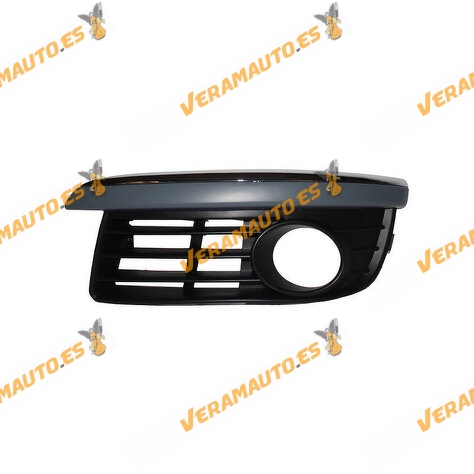 Volkswagen Golf V Variant Jetta Bumper Grille from 2003 to 2011 Left | Fog Hollow | Chrome Moulding | OEM 1K0853665E9B9