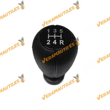 Gear Shift Knob | Citroen Berlingo | Peugeot Partner from 1996 to 2008 | Manual | 5 Speeds | Leatherette Material | 2403FC