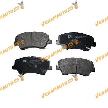 Pastillas de Freno SRLine Hyundai Elantra V | Veloster | Eje Delantero | Con indicador Acústico de Desgaste | OEM 581012VA00