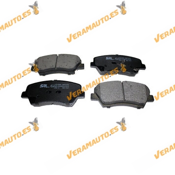 Pastillas de Freno SRLine Hyundai Elantra V | Veloster | Eje Delantero | Con indicador Acústico de Desgaste | OEM 581012VA00