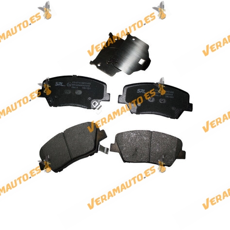 Brake Pads SRLine Hyundai I30 | Kia Carens Cee'd Sorento | With Acoustic Wear Indicator OEM Similar to 58101-A6A01