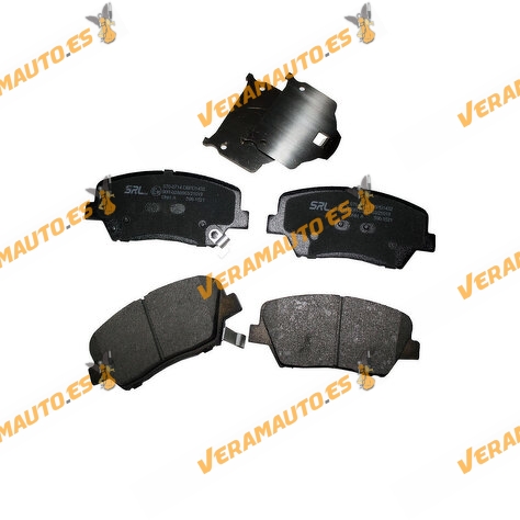 Pastillas de Freno SRLine Hyundai I30 | Kia Carens Cee'd Sorento | Con Indicador Acústico de Desgaste OEM Similar a 581010WA10