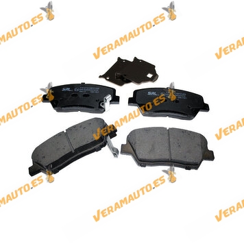 Pastillas de Freno SRLine Hyundai I30 | Kia Carens Cee'd Sorento | Con Indicador Acústico de Desgaste OEM Similar a 581010WA10