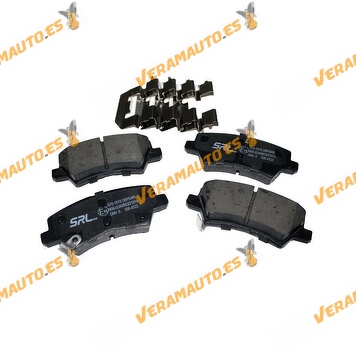 Brake Pads | Hyundai Accent I30 Tucson | Kia Sportage | Rear Axle | With Acoustic Wear Indicator OEM 0446602280