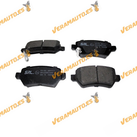 Brake Pads Kia Cee'd (JD) from 2012 to 2019 Rear Axle With Acoustic Wear Indicator OEM 58302-1PA30