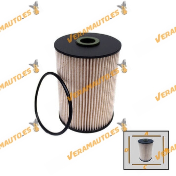 Filtro de Combustible SRLine Audi | Skoda | Volkswagen | 1.6 1.9 2.0 TDi | OE 1K0127434B 1K0127177B