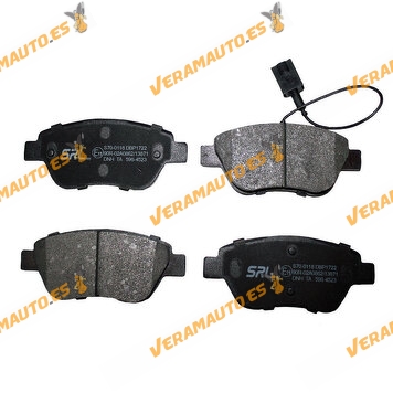 Brake Pads Alfa Romeo | Citroen | FIAT | Lancia | Peugeot | Front Axle With Wear Indicator | OEM 1636412880