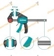 Clamping Clamp | 63 Plunger Distance | Maximum Clamping Force 60Kg | Automatic Release Lever