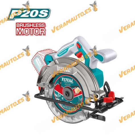 Sierra Circular a Batería de 20V | Motor Brushless | Diámetro de Disco 165mm | No incluye Batería