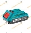 20V - 2 Ah lithium battery | With charge indicator | Suitable for all TOTAL 20V cordless tools.