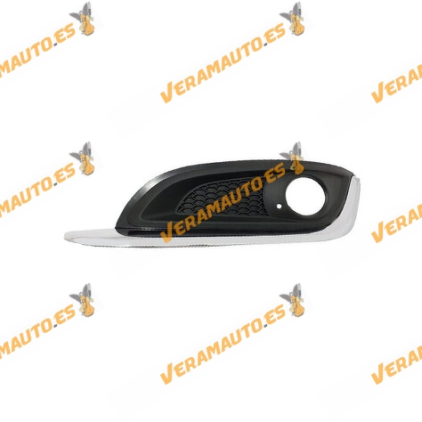 Rejilla de Paragolpes Opel Insignia de 2013 a 2017 Delantera Izquierda con Hueco de Antiniebla y Moldura Cromada