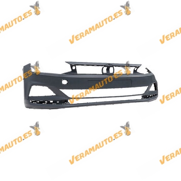 Paragolpes Delantero | Volkswagen Polo (AW) de 09-2017 a 2021 | Imprimado | Con Hueco de Antiniebla | OE 2G0807217GRU