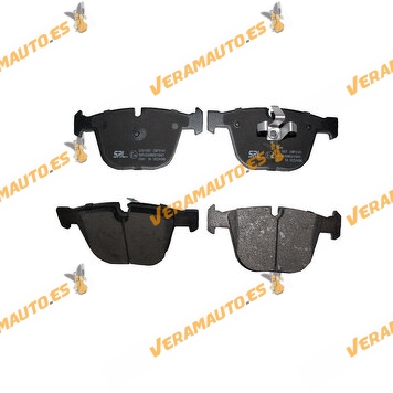 Brake Pads | BMW 5 Series GT (F07) | 7 Series (F01) | Rear Axle | Prepared Wear Indicator | OEM 34216790966