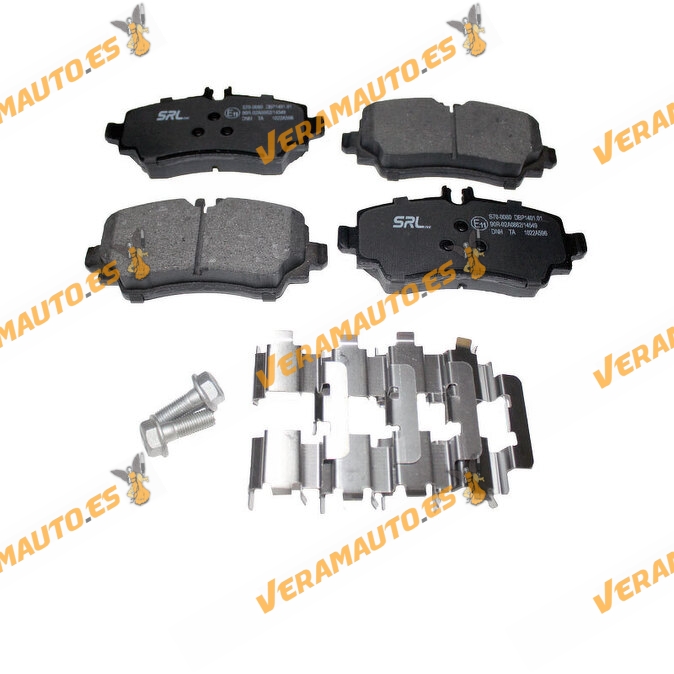 Mercedes A-Class Brake Pads (W168) | Vaneo (W414) | Front Axle | Prepared Wear Indicator | OEM 4144200220