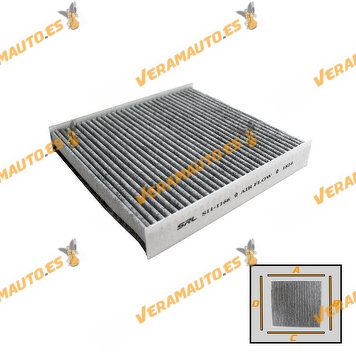 Filtro Habitáculo Carbón Activo SRLine | Renault | Nissan | Dacia | OE 272773016R
