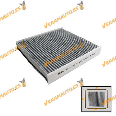 Filtro Habitáculo Carbón Activo SRLine | Renault | Nissan | Dacia | OE 272773016R