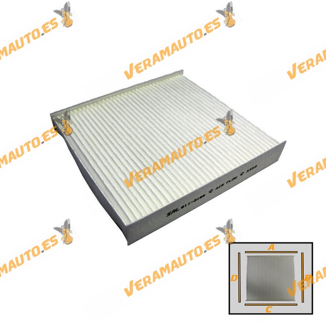 Filtro de Habitáculo SRLine| Renault Clio | Sandero | Captur | Nissan Micra | Dacia Duster | Sandero OEM 272773016R