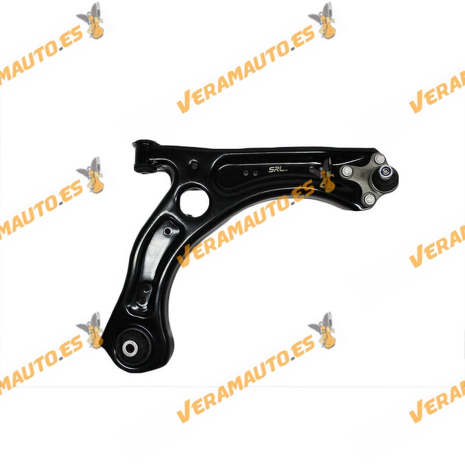 Brazo Suspensión Audi | SEAT | SKODA | Volkswagen | Derecho Rótula y Silentblock | Acero | OE 2Q0407152B | 2Q0407152D