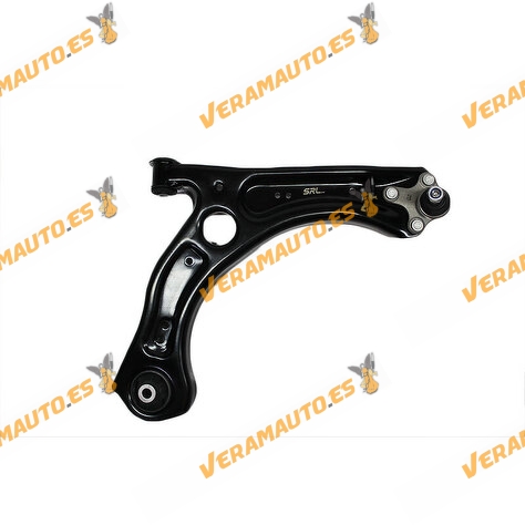 Brazo Suspensión Audi | SEAT | SKODA | Volkswagen | Derecho Rótula y Silentblock | Acero | OE 2Q0407152B | 2Q0407152D
