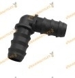 Single Elbow for Drip Tubing Ø 16 mm | Polypropylene | Length 40 mm
