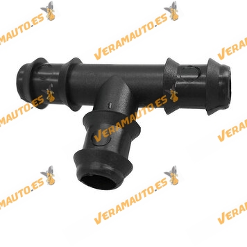 Simple Tee for Drip Irrigation Tubing Ø 16 mm | Length 55 mm | 10 Units