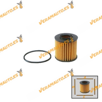 Filtro Aceite COOPERSFIAAM FA5573ECO SMART Cabrio | City Coupe | Crossblade | Fortwo | Roadster  | OE 601840025