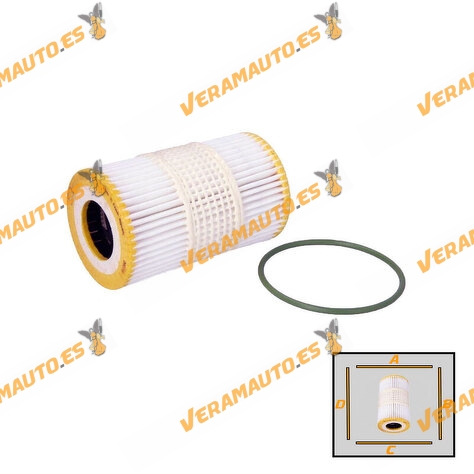 Filter Aceite COOPERSFIAAM FA6820ECO Audi A4 | A5 | A6 | A7 | A8 | Q7 | Motores 3.0 TFSI S4 quattro S5 quattro | 06E115562B