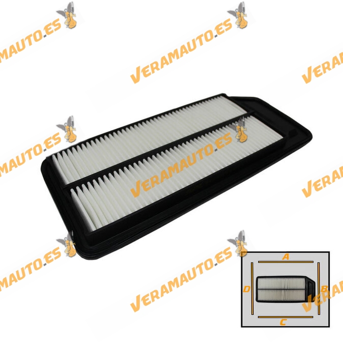 Air Filter SRLine Honda Accord VII from 2003 to 2008 | OEM Similar to 17220RAA505 | 17220RAAA00 | 17220RAAA01 | 17220RAAY00