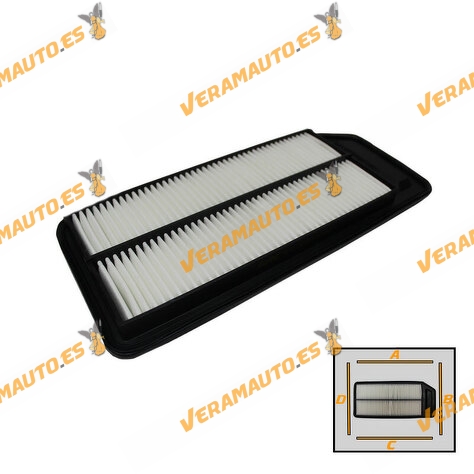 Air Filter SRLine Honda Accord VII from 2003 to 2008 | OEM Similar to 17220RAA505 | 17220RAAA00 | 17220RAAA01 | 17220RAAY00