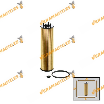 Filtro de Aceite COOPERSFIAAM FA6879ECO | Audi | Cupra | Ford | Skoda | SEAT | Volkswagen | 2.0 TDi | OE 05L115466A