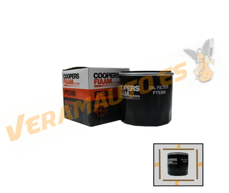 Oil Filter COOPERSFIAAM FT5368 | Hyundai Renault Nissan Nissan KIA Dacia | OE 2630002500