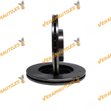 Kit 2 Brake Discs ABAKUS 231-03-022 | Front Axle | FIAT Grande Punto | Punto EVO | Opel ADAM | Corsa | OE 93169288