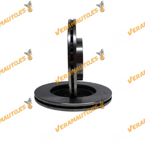 Kit 2 Brake Discs ABAKUS 231-03-022 | Front Axle | FIAT Grande Punto | Punto EVO | Opel ADAM | Corsa | OE 93169288