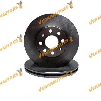 Kit 2 Brake Discs ABAKUS 231-03-022 | Front Axle | FIAT Grande Punto | Punto EVO | Opel ADAM | Corsa | OE 93169288