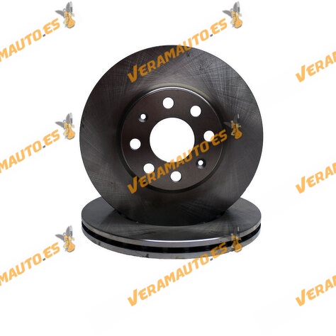 Kit 2 Brake Discs ABAKUS 231-03-022 | Front Axle | FIAT Grande Punto | Punto EVO | Opel ADAM | Corsa | OE 93169288