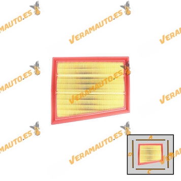 Filtro de Aire SRLine Mercedes Citan W420 | Renault Espace Kangoo Megane Scenic Talisman | OEM Similar  6080940700
