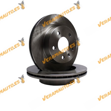 Kit 2 Brake Discs ABAKUS 231-03-037 | Mercedes Vito (W638) from 1996 to 2003 | OE A6384210112 | 6384210112