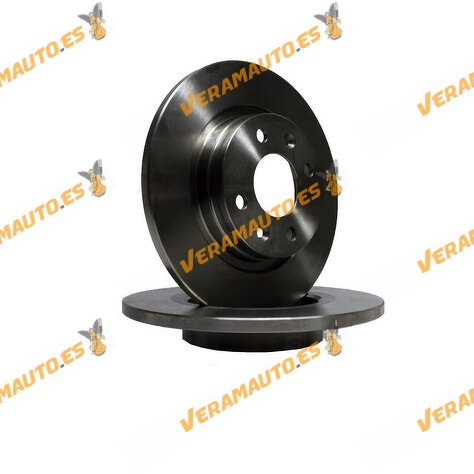 Kit 2 Brake Discs ABAKUS 231-03-018 | Front Axle | Dacia | Renault Thalia Twingo | Smart FourFour | OE 7701208252