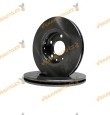 Kit 2 Discos de Freno ABAKUS 231-03-024 | Eje Delantero | Renault Megane Scenic Laguna III | Dacia | Nissan | 8660001232