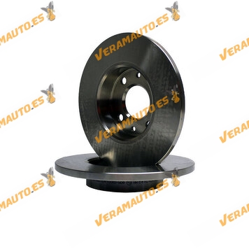 Kit 2 Discos de Freno ABAKUS 231-03-020 | Eje Trasero | ALFA ROMEO | FIAT | ABARTH | LANCIA | FORD | OE BS511125AA
