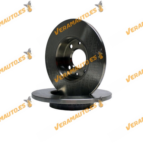 Kit 2 Discos de Freno ABAKUS 231-03-020 | Eje Trasero | ALFA ROMEO | FIAT | ABARTH | LANCIA | FORD | OE BS511125AA