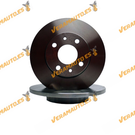 Kit 2 Discos de Freno ABAKUS 231-03-020 | Eje Trasero | ALFA ROMEO | FIAT | ABARTH | LANCIA | FORD | OE BS511125AA