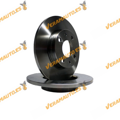 Kit 2 Discos de Freno ABAKUS 231-03-020 | Eje Trasero | ALFA ROMEO | FIAT | ABARTH | LANCIA | FORD | OE BS511125AA