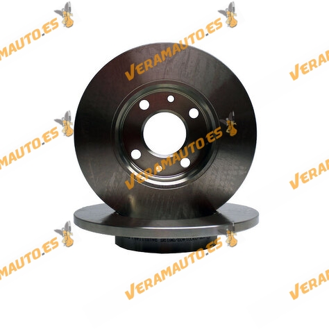 Kit 2 Discos de Freno ABAKUS 231-03-020 | Eje Trasero | ALFA ROMEO | FIAT | ABARTH | LANCIA | FORD | OE BS511125AA