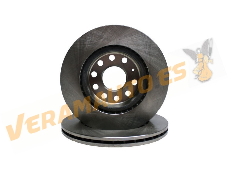 Kit 2 Discos de Freno ABAKUS 231-03-005 | Eje Delantero | AUDI A3 | SEAT Leon | SKODA | Volkswagen Caddy Golf | 1K0615301AC