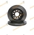 Kit 2 Brake Discs ABAKUS 231-03-005 | Front Axle | AUDI A3 | SEAT Leon | SKODA | Volkswagen Caddy Golf | 1K0615301AC